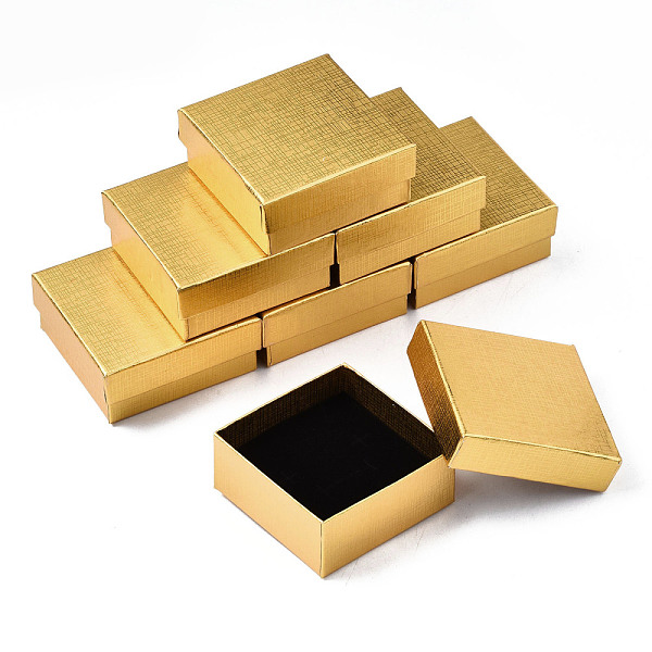 PandaHall Cardboard Jewelry Boxes, for Ring, Earring, Necklace, with Sponge Inside, Square, Gold, 7.4x7.4x3.2cm Paper Square Gold
PandaHall Cardboard Jewelry Boxes, for Ring, Earring, Necklace, with Sponge Inside, Square, Gold, 7.4x7.4x3.2cm Paper Square Gold