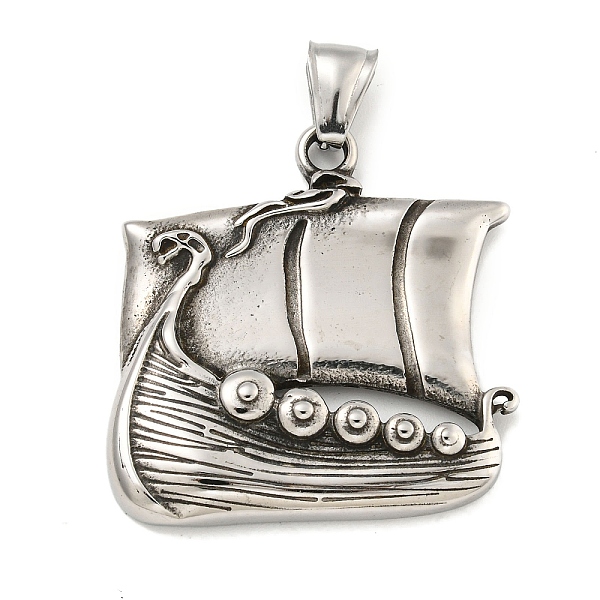 PandaHall 316 Surgical Stainless Steel Pendants, Ship Charm, Antique Silver, 37x36x5mm, Hole: 7X4mm 316 Surgical Stainless Steel Ship
PandaHall 316 Surgical Stainless Steel Pendants, Ship Charm, Antique Silver, 37x36x5mm, Hole: 7X4mm 316 Surgical Stainless Steel Ship