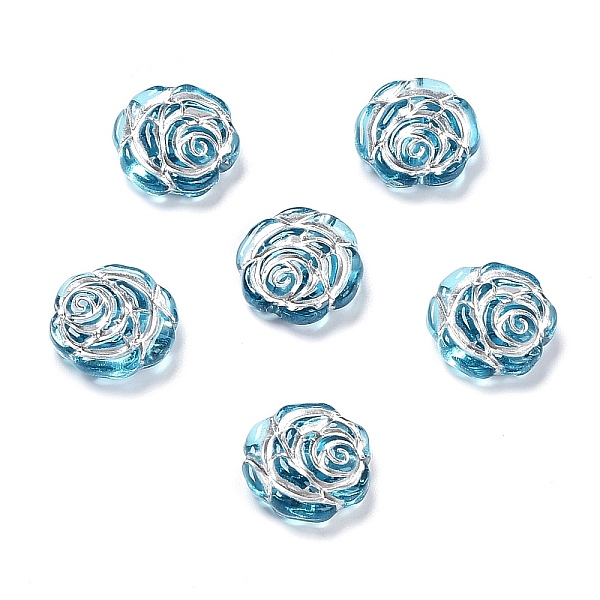 PandaHall Plating Transparent Acrylic Beads, Metal Enlaced, Rose, Deep Sky Blue, 13.5x14x4.5~5mm, Hole: 1.6mm, about 950pcs/500g Acrylic...
PandaHall Plating Transparent Acrylic Beads, Metal Enlaced, Rose, Deep Sky Blue, 13.5x14x4.5~5mm, Hole: 1.6mm, about 950pcs/500g Acrylic...