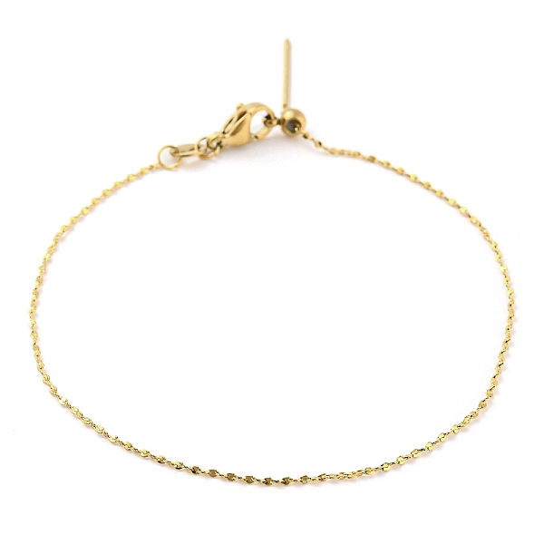 PandaHall 304 Stainless Steel Add a Bead Adjustable Chains Bracelets for Women, Golden, 21.7x0.1cm 304 Stainless Steel
PandaHall 304 Stainless Steel Add a Bead Adjustable Chains Bracelets for Women, Golden, 21.7x0.1cm 304 Stainless Steel