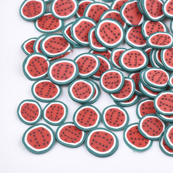 PandaHall Handmade Polymer Clay Nail Art Decoration, Fashion Nail Care, No Hole, Watermelon, Red, 4~7x4~6x0.1~0.5mm, about 10000pcs/bag...
PandaHall Handmade Polymer Clay Nail Art Decoration, Fashion Nail Care, No Hole, Watermelon, Red, 4~7x4~6x0.1~0.5mm, about 10000pcs/bag...