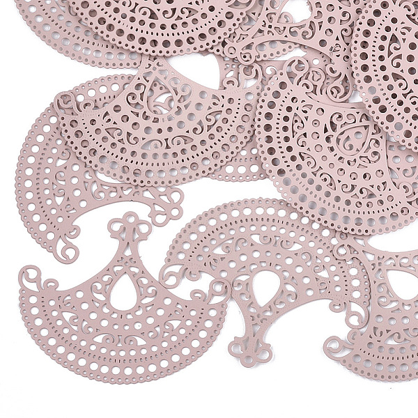 PandaHall 430 Stainless Steel Filigree Joiners Links, Spray Painted, Etched Metal Embellishments, Fan, Pink, 35x42x0.3mm, Hole: 0.6~1.5mm...
PandaHall 430 Stainless Steel Filigree Joiners Links, Spray Painted, Etched Metal Embellishments, Fan, Pink, 35x42x0.3mm, Hole: 0.6~1.5mm...
