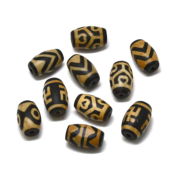 PandaHall Tibetan Style dZi Beads, Natural Agate Beads, Dyed, Rice, Mixed Patterns, 19~22x10mm, Hole: 1.8mm Tibetan Agate Rice
PandaHall Tibetan Style dZi Beads, Natural Agate Beads, Dyed, Rice, Mixed Patterns, 19~22x10mm, Hole: 1.8mm Tibetan Agate Rice