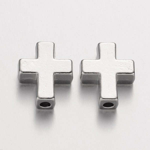 PandaHall Tibetan Style Alloy Beads, Cadmium Free & Nickel Free & Lead Free, Cross, Platinum, 15x12x5mm, Hole: 2mm Alloy Cross
PandaHall Tibetan Style Alloy Beads, Cadmium Free & Nickel Free & Lead Free, Cross, Platinum, 15x12x5mm, Hole: 2mm Alloy Cross