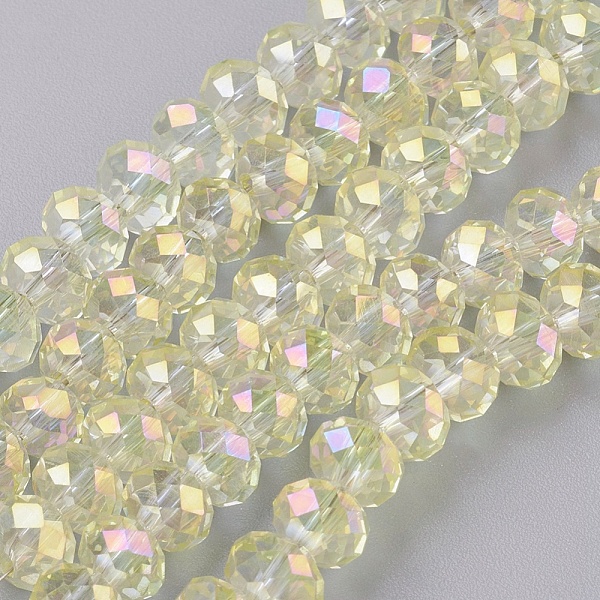 PandaHall Electroplate Glass Beads Strands, AB color Plated, Faceted, Rondelle, Champagne Yellow, 6x4~5mm, Hole: 0.8~1mm, about...
PandaHall Electroplate Glass Beads Strands, AB color Plated, Faceted, Rondelle, Champagne Yellow, 6x4~5mm, Hole: 0.8~1mm, about...
