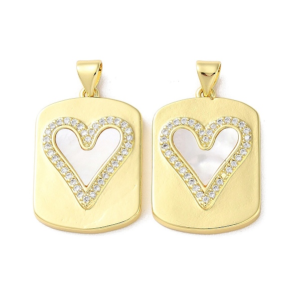 PandaHall Valentine"s Day Brass Micro Pave Clear Cubic Zirconia Pendants, with Shell, Heart, Real 18K Gold Plated, 25x17.5x2.2mm, Hole...
PandaHall Valentine"s Day Brass Micro Pave Clear Cubic Zirconia Pendants, with Shell, Heart, Real 18K Gold Plated, 25x17.5x2.2mm, Hole...