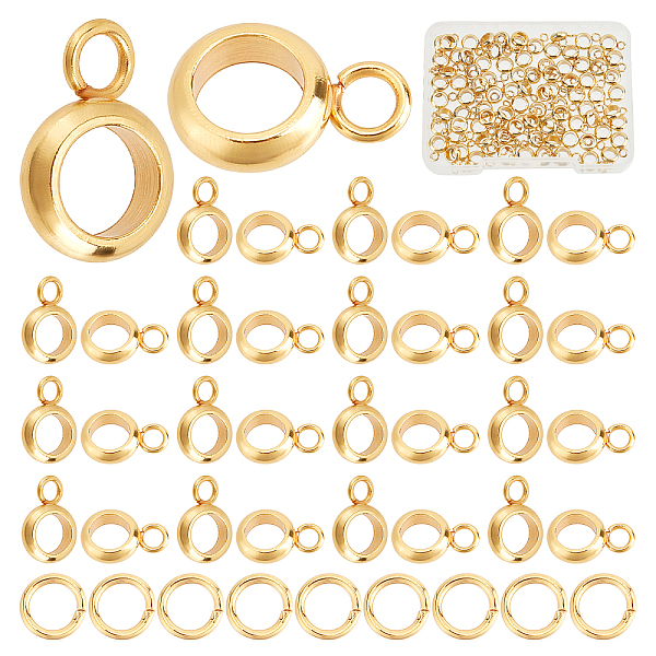 PandaHall CREATCABIN 100Pcs 18K Gold Plated Column Bail Beads Stainless Steel Hanger Links Tube Hanger Connector Links with Brass Jump Ring...
PandaHall CREATCABIN 100Pcs 18K Gold Plated Column Bail Beads Stainless Steel Hanger Links Tube Hanger Connector Links with Brass Jump Ring...