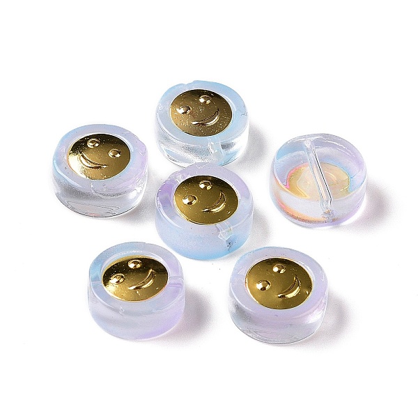 PandaHall Transparent Spray Painted Glass Beads, with Golden Brass Findings, Flat Round with Smile, Lilac, 11.5x4mm, Hole: 1.2mm Glass Flat..., Purple
PandaHall Transparent Spray Painted Glass Beads, with Golden Brass Findings, Flat Round with Smile, Lilac, 11.5x4mm, Hole: 1.2mm Glass Flat..., Purple