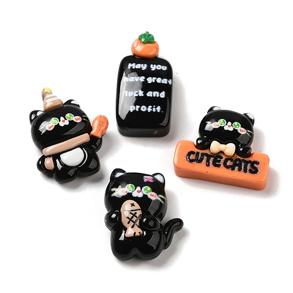 PandaHall Cat Theme Opaque Resin Cabochons, Mixed Shapes, Black, 22~31x16.5~27x7~8.5mm Resin Cat Shape Black
PandaHall Cat Theme Opaque Resin Cabochons, Mixed Shapes, Black, 22~31x16.5~27x7~8.5mm Resin Cat Shape Black