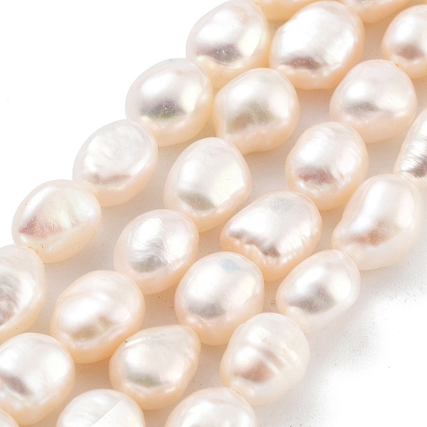 PandaHall Natural Cultured Freshwater Pearl Beads Strands, Two Sides Polished, Grade 6A, White, 6~7mm, Hole: 0.6mm, about 23pcs/strand...
PandaHall Natural Cultured Freshwater Pearl Beads Strands, Two Sides Polished, Grade 6A, White, 6~7mm, Hole: 0.6mm, about 23pcs/strand...
