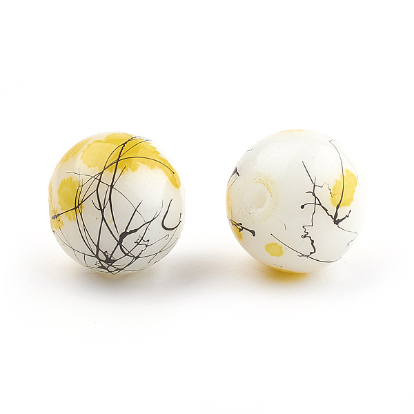 PandaHall Drawbench & Baking Painted Glass Beads Strands, Round, Yellow, 10mm, Hole: 1mm, about 80pcs/strand, 31.4 inch Glass Round Yellow
PandaHall Drawbench & Baking Painted Glass Beads Strands, Round, Yellow, 10mm, Hole: 1mm, about 80pcs/strand, 31.4 inch Glass Round Yellow