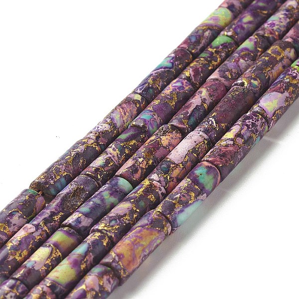 PandaHall Natural Imperial Jasper Beads Strands, Dyed, Column, Purple, 14x5mm, Hole: 1mm, about 29pcs/strand, 15~15.12 inch(38.1~38.4cm)...
PandaHall Natural Imperial Jasper Beads Strands, Dyed, Column, Purple, 14x5mm, Hole: 1mm, about 29pcs/strand, 15~15.12 inch(38.1~38.4cm)...