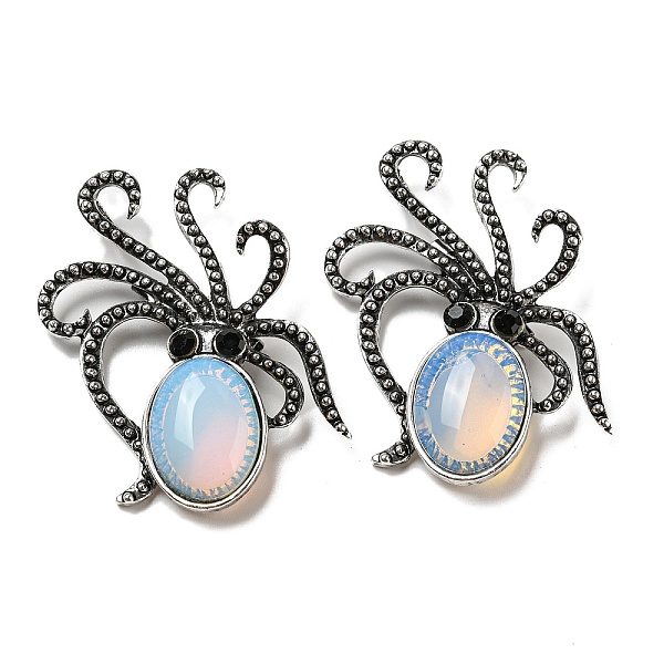PandaHall Opalite Octopus Brooch, Alloy Pave Jet Rhinestone Sea Animal Pins, Antique Silver, 52.5~53x36.5x8~9mm, Hole: 7x4mm Opalite Octopus..., Black
PandaHall Opalite Octopus Brooch, Alloy Pave Jet Rhinestone Sea Animal Pins, Antique Silver, 52.5~53x36.5x8~9mm, Hole: 7x4mm Opalite Octopus..., Black