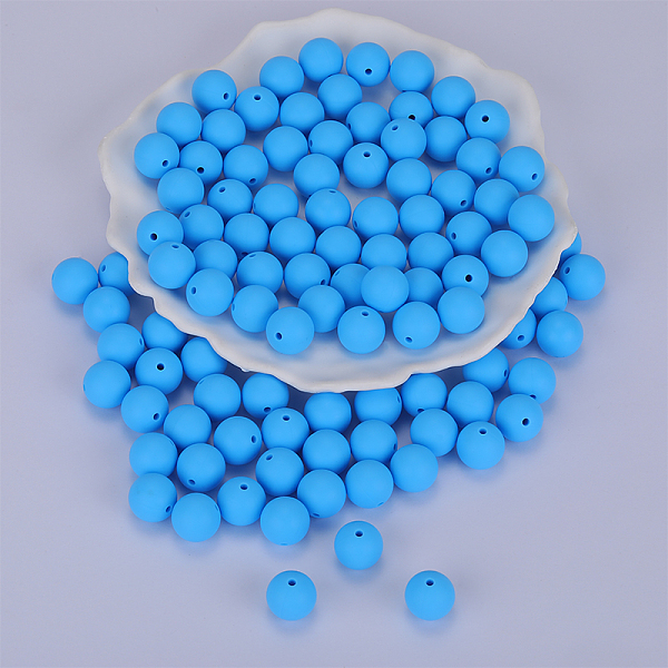 PandaHall Round Silicone Focal Beads, Chewing Beads For Teethers, DIY Nursing Necklaces Making, Cornflower Blue, 15mm, Hole: 2mm Silicone...
PandaHall Round Silicone Focal Beads, Chewing Beads For Teethers, DIY Nursing Necklaces Making, Cornflower Blue, 15mm, Hole: 2mm Silicone...