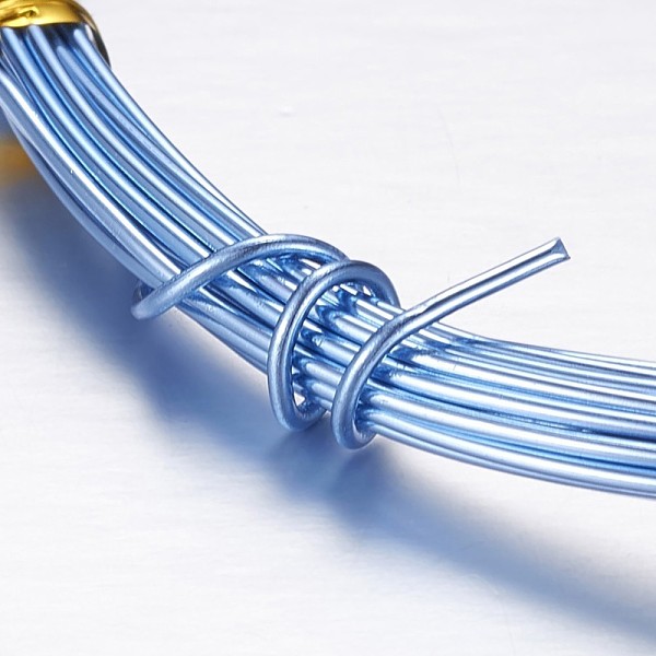 PandaHall Round Aluminum Craft Wire, for Beading Jewelry Craft Making, Sky Blue, 20 Gauge, 0.8mm, 10m/roll(32.8 Feet/roll) Aluminum Round...
PandaHall Round Aluminum Craft Wire, for Beading Jewelry Craft Making, Sky Blue, 20 Gauge, 0.8mm, 10m/roll(32.8 Feet/roll) Aluminum Round...