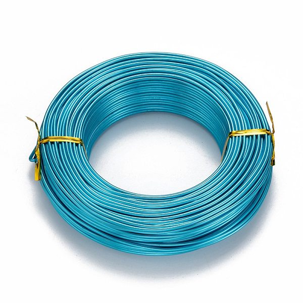 PandaHall Round Aluminum Wire, Flexible Craft Wire, for Beading Jewelry Doll Craft Making, Dark Turquoise, 12 Gauge, 2.0mm, 55m/500g(180.4..., Cyan
PandaHall Round Aluminum Wire, Flexible Craft Wire, for Beading Jewelry Doll Craft Making, Dark Turquoise, 12 Gauge, 2.0mm, 55m/500g(180.4..., Cyan