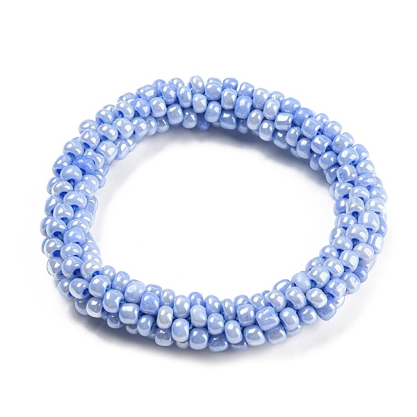 PandaHall Crochet Glass Beads Braided Stretch Bracelet, Nepel Boho Style Bracelet, Lavender, Inner Diameter: 1-3/4 inch(4.5cm) Glass Purple
PandaHall Crochet Glass Beads Braided Stretch Bracelet, Nepel Boho Style Bracelet, Lavender, Inner Diameter: 1-3/4 inch(4.5cm) Glass Purple