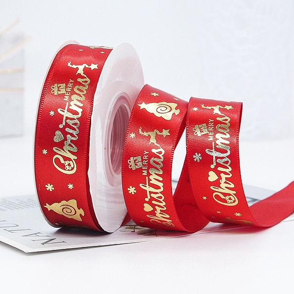 PandaHall 22M Flat Merry Christmas Printed Polyester Satin Ribbons, Hot Stamping Ribbons, Red, 1 inch(25mm), about 24.06 Yards(22m)/Roll...
PandaHall 22M Flat Merry Christmas Printed Polyester Satin Ribbons, Hot Stamping Ribbons, Red, 1 inch(25mm), about 24.06 Yards(22m)/Roll...