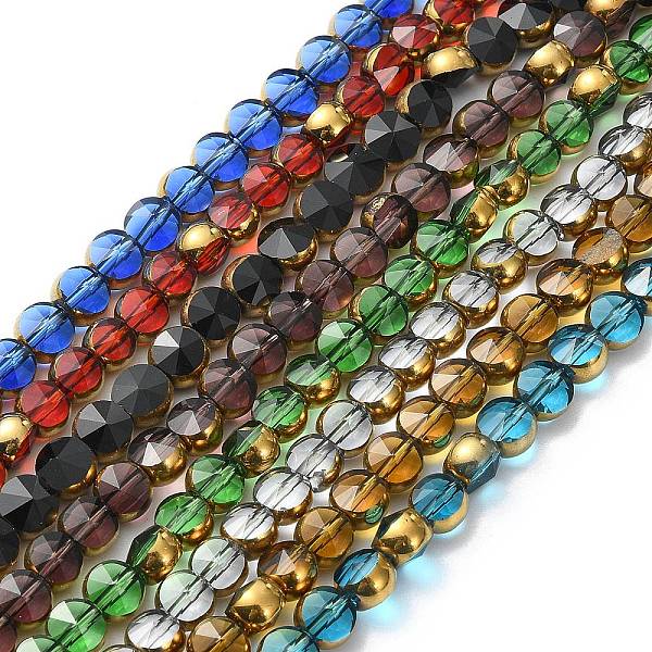 PandaHall Half Plated Electroplate Transparent Glass Beads Strands, Antique Bronze Plated, Flat Round, Faceted, Mixed Color, 6x5mm, Hole..., Multicolor
PandaHall Half Plated Electroplate Transparent Glass Beads Strands, Antique Bronze Plated, Flat Round, Faceted, Mixed Color, 6x5mm, Hole..., Multicolor