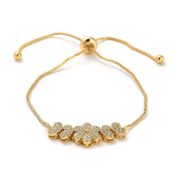 PandaHall Cubic Zirconia Link Slider Bracelets, with Light Gold Brass Box Chains, Flower, Inner Diameter: 3-1/8 inch(8cm) Brass Flower
PandaHall Cubic Zirconia Link Slider Bracelets, with Light Gold Brass Box Chains, Flower, Inner Diameter: 3-1/8 inch(8cm) Brass Flower
