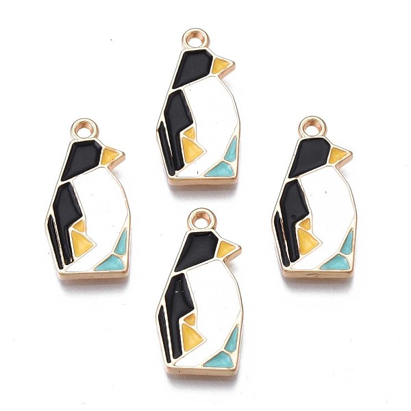 PandaHall Rack Plating Alloy Enamel Pendants, Cadmium Free & Nickel Free & Lead Free, Light Gold, Origami Penguin, Black, 22x11x2mm, Hole...
PandaHall Rack Plating Alloy Enamel Pendants, Cadmium Free & Nickel Free & Lead Free, Light Gold, Origami Penguin, Black, 22x11x2mm, Hole...