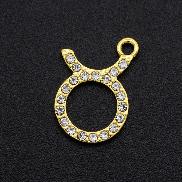 PandaHall Alloy Rhinestone Charms, Golden, Crystal, Constellation, Taurus, 15x10x2mm, Hole: 1.4mm Alloy+Rhinestone Taurus Clear
PandaHall Alloy Rhinestone Charms, Golden, Crystal, Constellation, Taurus, 15x10x2mm, Hole: 1.4mm Alloy+Rhinestone Taurus Clear