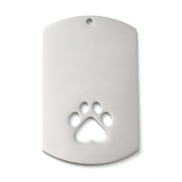 PandaHall 304 Stainless Steel Pendants, Stainless Steel Color, Rectangle Charm, Laser Cut, Paw Print, 45x28x1.5mm, Hole: 1.6mm 304 Stainless...
PandaHall 304 Stainless Steel Pendants, Stainless Steel Color, Rectangle Charm, Laser Cut, Paw Print, 45x28x1.5mm, Hole: 1.6mm 304 Stainless...