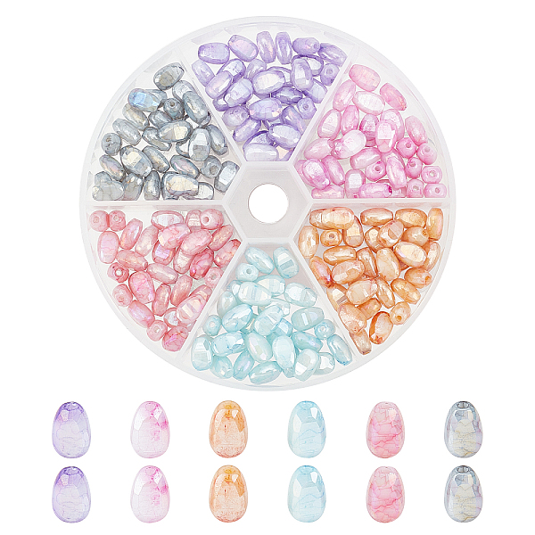 PandaHall CHGCRAFT 180Pcs 6 Color Opaque Baking Painted Crackle Glass Beads Strands, Faceted, AB Color Plated, Melon Seeds, Mixed Color..., Multicolor
PandaHall CHGCRAFT 180Pcs 6 Color Opaque Baking Painted Crackle Glass Beads Strands, Faceted, AB Color Plated, Melon Seeds, Mixed Color..., Multicolor
