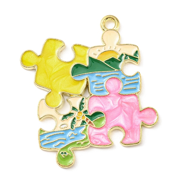 PandaHall Zinc Alloy Enamel Pendants, Light Gold, Puzzle Charm, Colorful, 33x29x1.5mm, Hole: 1.8mm Alloy+Enamel Others
PandaHall Zinc Alloy Enamel Pendants, Light Gold, Puzzle Charm, Colorful, 33x29x1.5mm, Hole: 1.8mm Alloy+Enamel Others