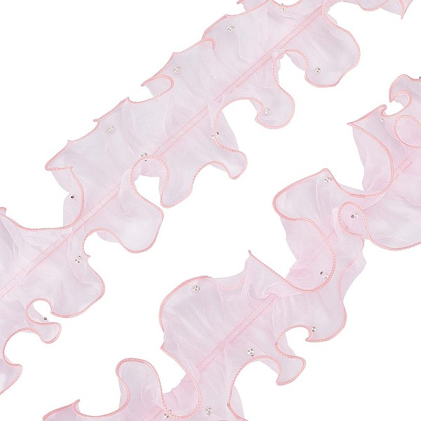 PandaHall GORGECRAFT 5 Yards Pink Pleated Organza Ribbon Beading Ruffle Lace Trim 4-3/8" Gathered Trimmings Chiffon Beads Lace Edge Trim...
PandaHall GORGECRAFT 5 Yards Pink Pleated Organza Ribbon Beading Ruffle Lace Trim 4-3/8" Gathered Trimmings Chiffon Beads Lace Edge Trim...
