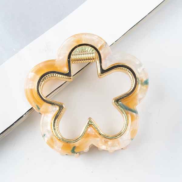 PandaHall Flower Shape PVC Plastic Claw Hair Clips, Hair Accessories for Women Girls, Orange, 47x45x32mm PVC Flower Orange
PandaHall Flower Shape PVC Plastic Claw Hair Clips, Hair Accessories for Women Girls, Orange, 47x45x32mm PVC Flower Orange