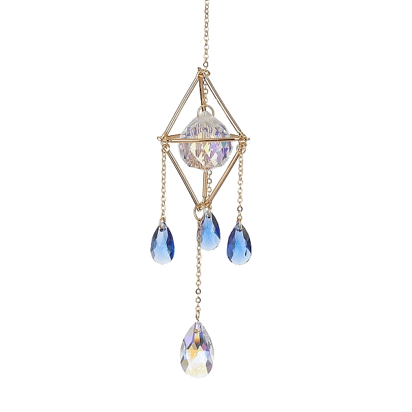 PandaHall Brass Rhombus Pouch Hanging Ornaments, Teardrop Glass Tassel Suncatchers for Home Outdoor Decoration, Golden, 214mm Glass Teardrop
PandaHall Brass Rhombus Pouch Hanging Ornaments, Teardrop Glass Tassel Suncatchers for Home Outdoor Decoration, Golden, 214mm Glass Teardrop
