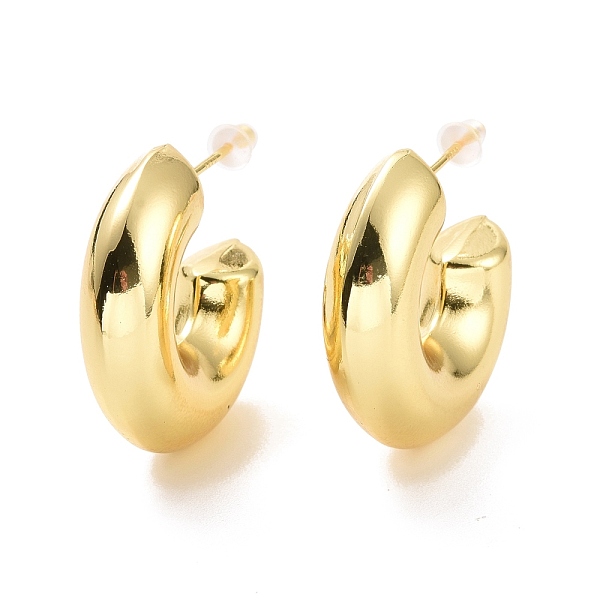 PandaHall Brass C-shape Stud Earrings, Half Hoop Earrings for Women, Cadmium Free & Lead Free, Light Gold, 25.5x25x7mm, Pin: 0.9mm Brass...
PandaHall Brass C-shape Stud Earrings, Half Hoop Earrings for Women, Cadmium Free & Lead Free, Light Gold, 25.5x25x7mm, Pin: 0.9mm Brass...