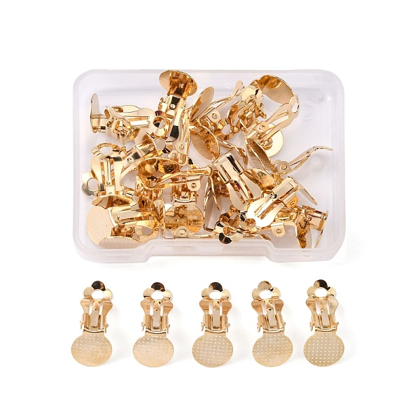 PandaHall Unicraftale 30Pcs 304 Stainless Steel Clip-on Earring Findings, Clip on Earring Pads, Flat Round, Golden, 16x10x7mm, Tray: 9.8mm...
PandaHall Unicraftale 30Pcs 304 Stainless Steel Clip-on Earring Findings, Clip on Earring Pads, Flat Round, Golden, 16x10x7mm, Tray: 9.8mm...