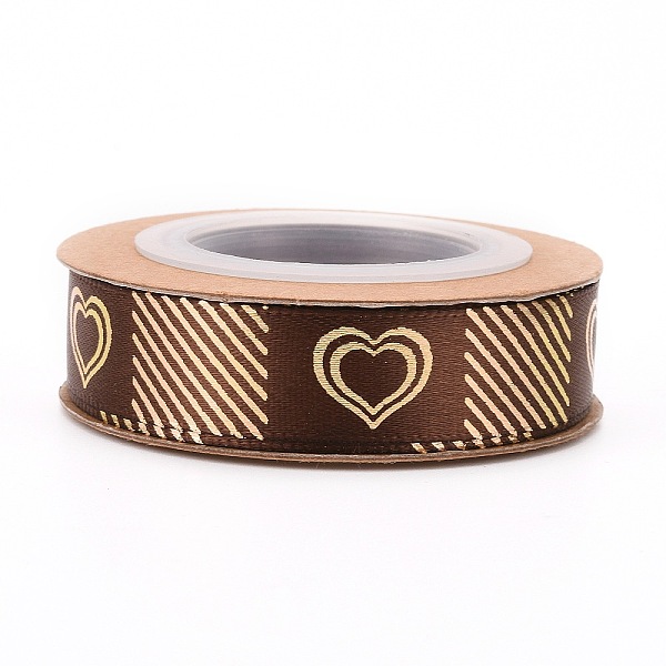 PandaHall Polyester Ribbons, Single Face Golden Hot Stamping, for Gifts Wrapping, Party Decoration, Heart Pattern, Coconut Brown, 5/8 inch...
PandaHall Polyester Ribbons, Single Face Golden Hot Stamping, for Gifts Wrapping, Party Decoration, Heart Pattern, Coconut Brown, 5/8 inch...