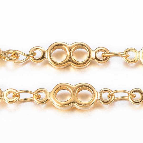 PandaHall Ion Plating(IP) 304 Stainless Steel Infinity Link Chains, Soldered, with Spool, Golden, 10.5x3.2x1.2mm, about 32.8 Feet(10m)/roll...
PandaHall Ion Plating(IP) 304 Stainless Steel Infinity Link Chains, Soldered, with Spool, Golden, 10.5x3.2x1.2mm, about 32.8 Feet(10m)/roll...