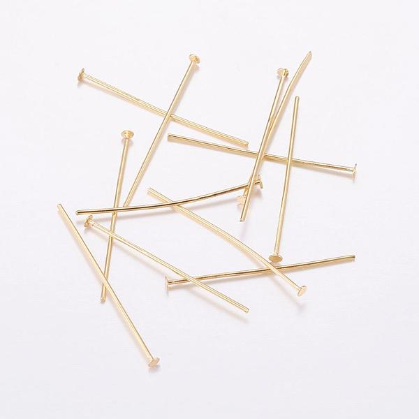 PandaHall Brass Flat Head Pins, Long-Lasting Plated, Real 18K Gold Plated, Cadmium Free & Nickel Free & Lead Free, 20x0.6mm, Head: 1mm Brass
PandaHall Brass Flat Head Pins, Long-Lasting Plated, Real 18K Gold Plated, Cadmium Free & Nickel Free & Lead Free, 20x0.6mm, Head: 1mm Brass