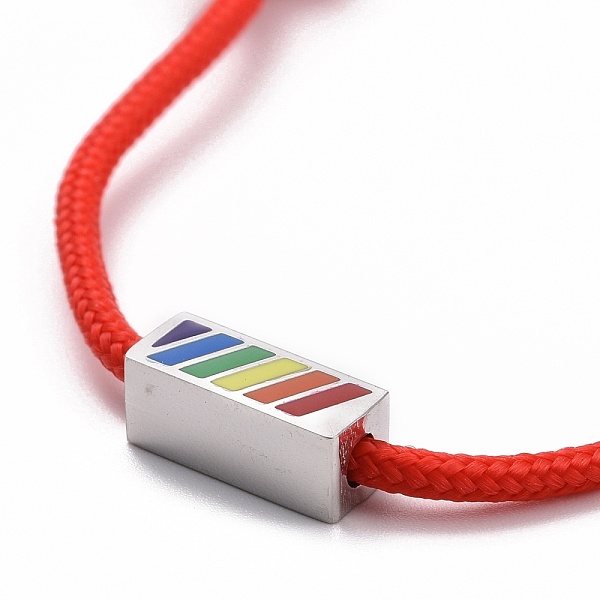 PandaHall Rainbow Pride Bracelet, Rectangle Beads Adjustable Cord Bracelet for Men Women, Red, Inner Diameter: 1-7/8~3-1/2 inch(4.75~8.8cm)...
PandaHall Rainbow Pride Bracelet, Rectangle Beads Adjustable Cord Bracelet for Men Women, Red, Inner Diameter: 1-7/8~3-1/2 inch(4.75~8.8cm)...