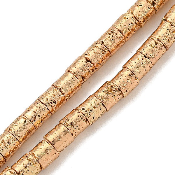 PandaHall Electroplated Natural Lava Rock Beads Strands, Cloumn, Light Gold Plated, 4x4mm, Hole: 1.2mm, about 99pcs/strand, 15.91''(40.4cm)...
PandaHall Electroplated Natural Lava Rock Beads Strands, Cloumn, Light Gold Plated, 4x4mm, Hole: 1.2mm, about 99pcs/strand, 15.91''(40.4cm)...