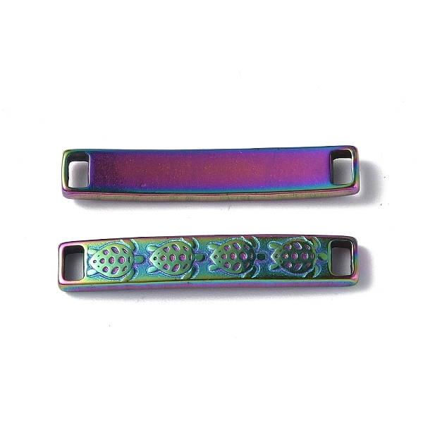 PandaHall Ion Plating(IP) 304 Stainless Steel Connector Chrams, Curved Rectangle Links with Sea Turtle Pattern, Rainbow Color, 5x30x2.5mm...
PandaHall Ion Plating(IP) 304 Stainless Steel Connector Chrams, Curved Rectangle Links with Sea Turtle Pattern, Rainbow Color, 5x30x2.5mm...