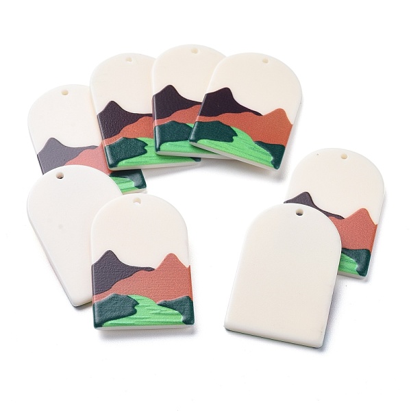 PandaHall Acrylic Pendants, 3D Printed, Oval with Mountain Pattern, Colorful, 39~40x25~25.5x2~2.5mm, Hole: 1.8mm Acrylic Oval
PandaHall Acrylic Pendants, 3D Printed, Oval with Mountain Pattern, Colorful, 39~40x25~25.5x2~2.5mm, Hole: 1.8mm Acrylic Oval