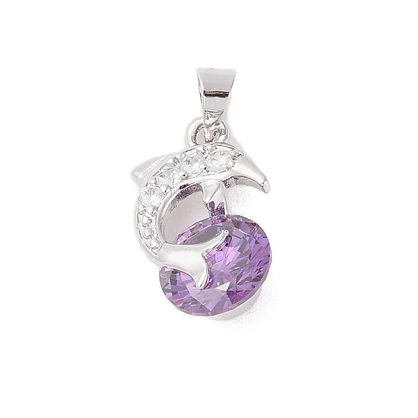 PandaHall Rack Plating Brass Micro Pave Cubic Zirconia Pendants, Long-lasting Plated, Dolphin, Purple, 17.5x11x6.5mm, Hole: 4x4.5mm...
PandaHall Rack Plating Brass Micro Pave Cubic Zirconia Pendants, Long-lasting Plated, Dolphin, Purple, 17.5x11x6.5mm, Hole: 4x4.5mm...