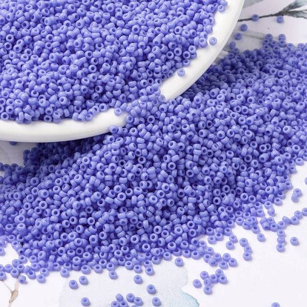 PandaHall MIYUKI Round Rocailles Beads, Japanese Seed Beads, (RR417L) Opaque Periwinkle, 15/0, 1.5mm, Hole: 0.7mm, about 5555pcs/bottle..., Blue
PandaHall MIYUKI Round Rocailles Beads, Japanese Seed Beads, (RR417L) Opaque Periwinkle, 15/0, 1.5mm, Hole: 0.7mm, about 5555pcs/bottle..., Blue