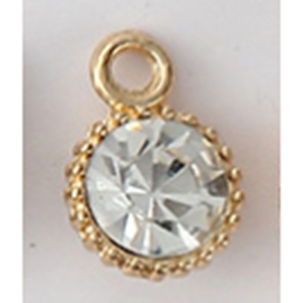 PandaHall Alloy Rhinestone Pendants, Birthstone Charms, Flat Round, Crystal, Golden, 11x8mm Alloy+Rhinestone Flat Round Clear
PandaHall Alloy Rhinestone Pendants, Birthstone Charms, Flat Round, Crystal, Golden, 11x8mm Alloy+Rhinestone Flat Round Clear
