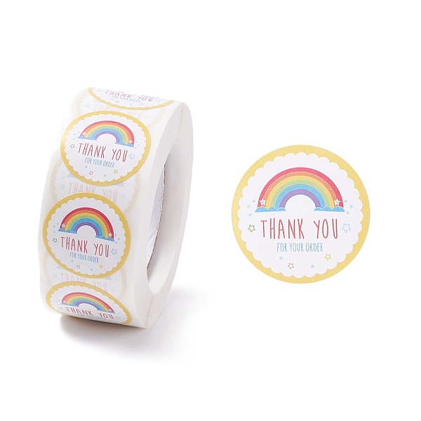 PandaHall Round Thank You Theme Paper Stickers, Self Adhesive Roll Sticker Labels, for Envelopes, Bubble Mailers and Bags, Rainbow Pattern...
PandaHall Round Thank You Theme Paper Stickers, Self Adhesive Roll Sticker Labels, for Envelopes, Bubble Mailers and Bags, Rainbow Pattern...