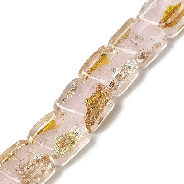 PandaHall Handmade Gold Sand and Silver Sand Lampwork Beads, Square, Pink, 12.5~13x12x6~6.5mm, Hole: 1~1.2mm Gold & Silver Foil Square Pink
PandaHall Handmade Gold Sand and Silver Sand Lampwork Beads, Square, Pink, 12.5~13x12x6~6.5mm, Hole: 1~1.2mm Gold & Silver Foil Square Pink