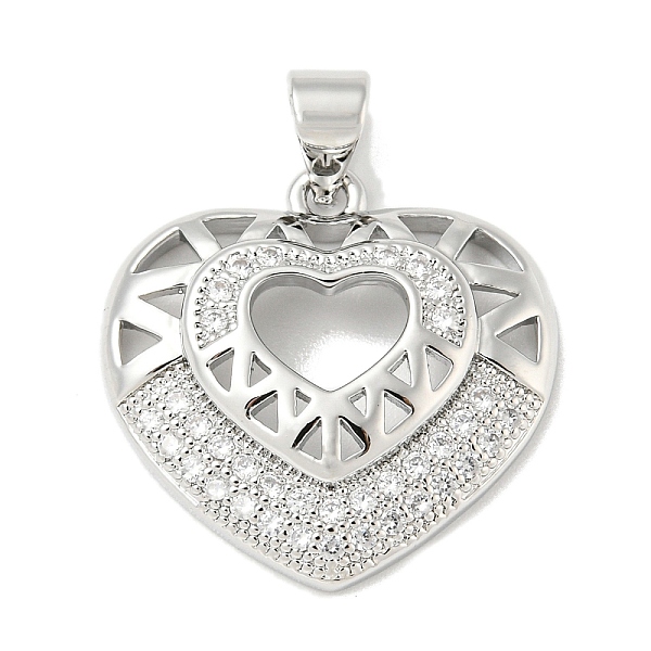 PandaHall Rack Plating Brass Micro Pave Cubic Zirconia Pendants, Long-Lasting Plated, Lead Free & Cadmium Free, Heart Charms, Platinum..., Clear
PandaHall Rack Plating Brass Micro Pave Cubic Zirconia Pendants, Long-Lasting Plated, Lead Free & Cadmium Free, Heart Charms, Platinum..., Clear