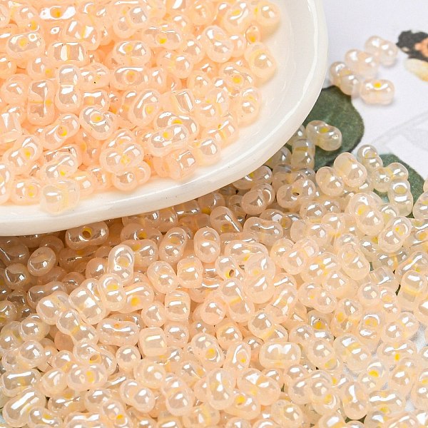PandaHall Ceylon Glass Seed Beads, Peanut, PeachPuff, 4~4.5x2~2.5x2~2.5mm, Hole: 0.8~0.9mm, about 10000pcs/pound Glass Peanut Brown
PandaHall Ceylon Glass Seed Beads, Peanut, PeachPuff, 4~4.5x2~2.5x2~2.5mm, Hole: 0.8~0.9mm, about 10000pcs/pound Glass Peanut Brown