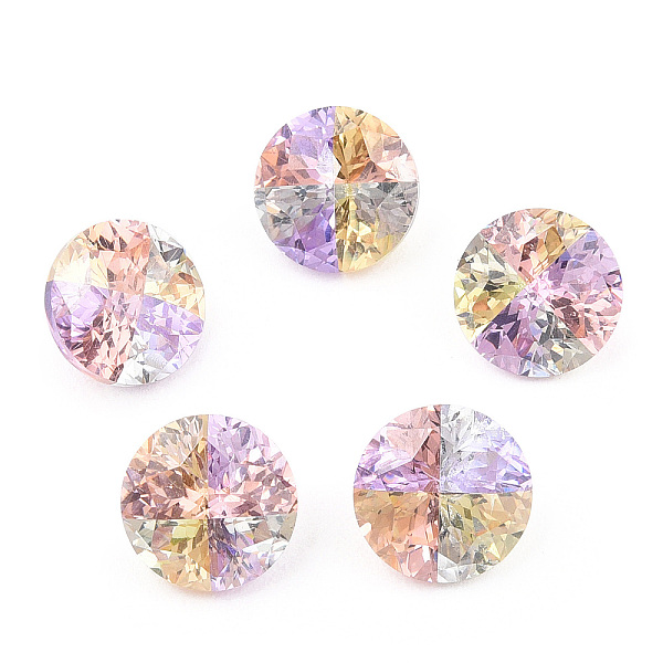 PandaHall Glass Rhinestone Cabochons, Pointed Back, Falt Round, Colorful, 8x5.5mm Glass Rhinestone Flat Round Multicolor
PandaHall Glass Rhinestone Cabochons, Pointed Back, Falt Round, Colorful, 8x5.5mm Glass Rhinestone Flat Round Multicolor