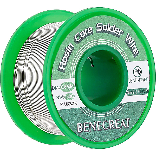 PandaHall BENECREAT 0.5mm 150g Solder Wire, 328Ft Rosin Core Solder Wire Electrical Soldering Wire for DIY Repair Tiny Solder Electronics..., Silver
PandaHall BENECREAT 0.5mm 150g Solder Wire, 328Ft Rosin Core Solder Wire Electrical Soldering Wire for DIY Repair Tiny Solder Electronics..., Silver